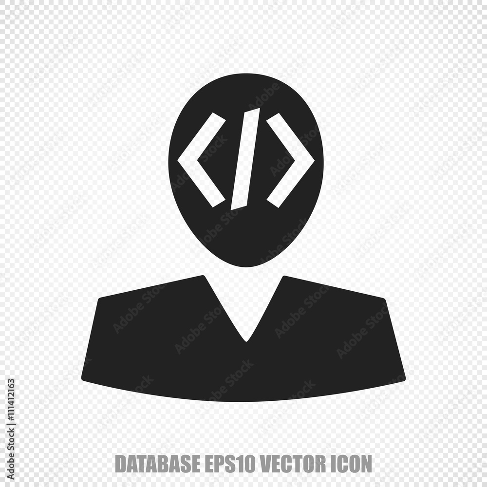 Programming vector Programmer icon. Modern flat design. Programming vector Programmer icon. Modern flat design.
