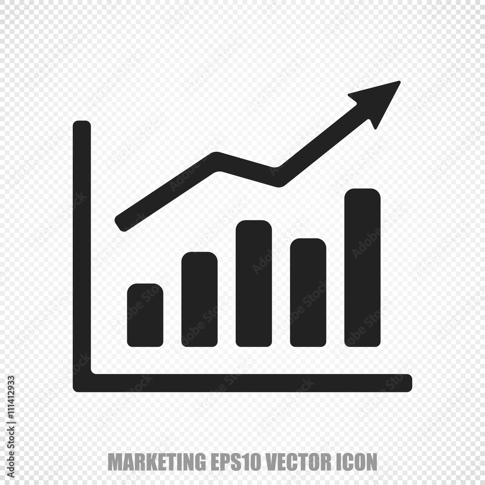 Advertising vector Growth Graph icon. Modern flat design. Advertising vector Growth Graph icon. Modern flat design.