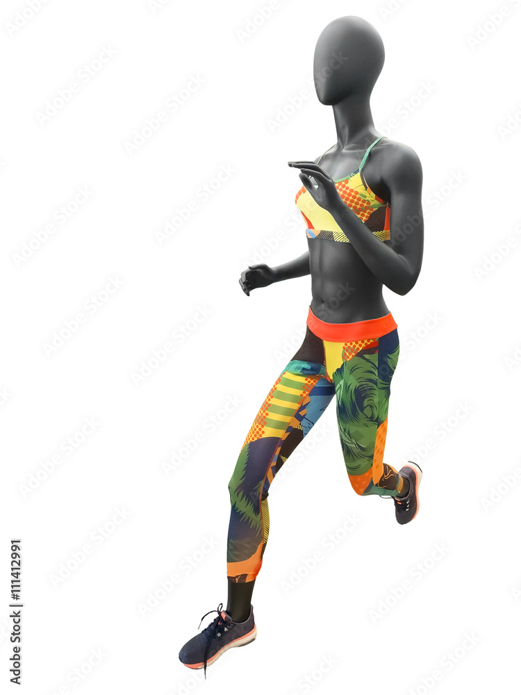 Female running mannequin