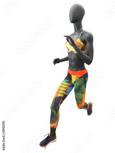 Female running mannequin