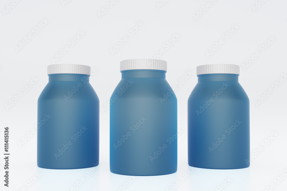 Three blue bottles Three blue bottles
