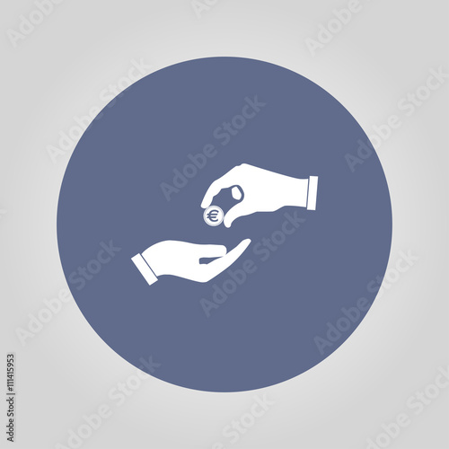 give alms Flat icon