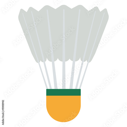 Vector Badminton shuttlecock illustration.