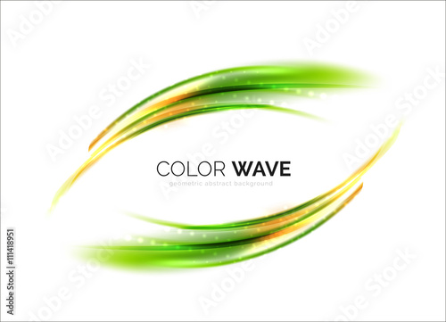 Blurred vector wave design elements