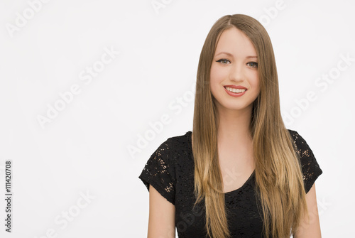 Happy Young Woman Isolated
