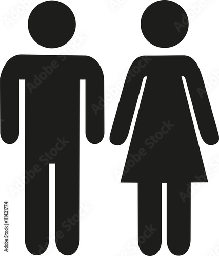 Man woman couple pictogram