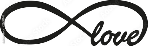 Endless love with infinity sign