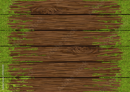 Wood background from vector and hand drawing.