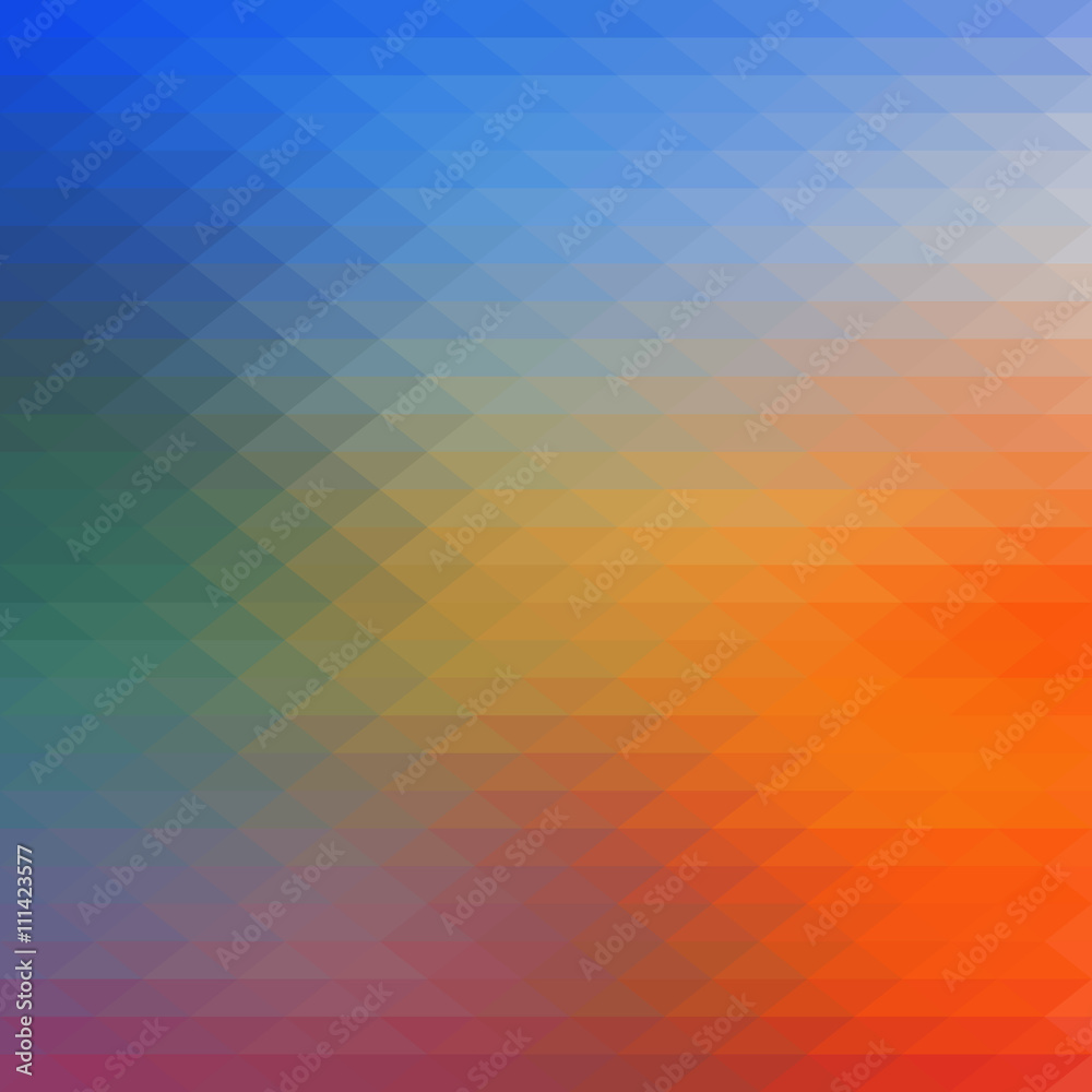 Abstract colorful geometric background. Triangular style