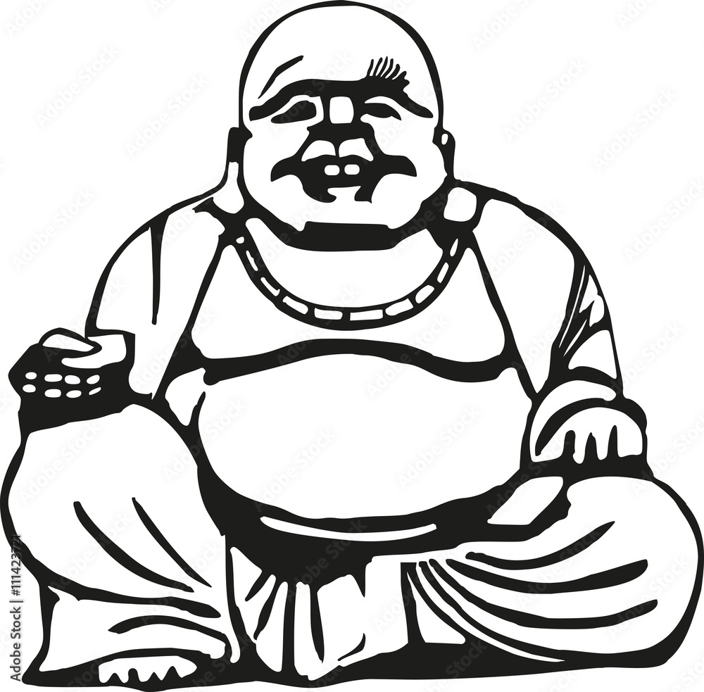 Happy buddha with big belly