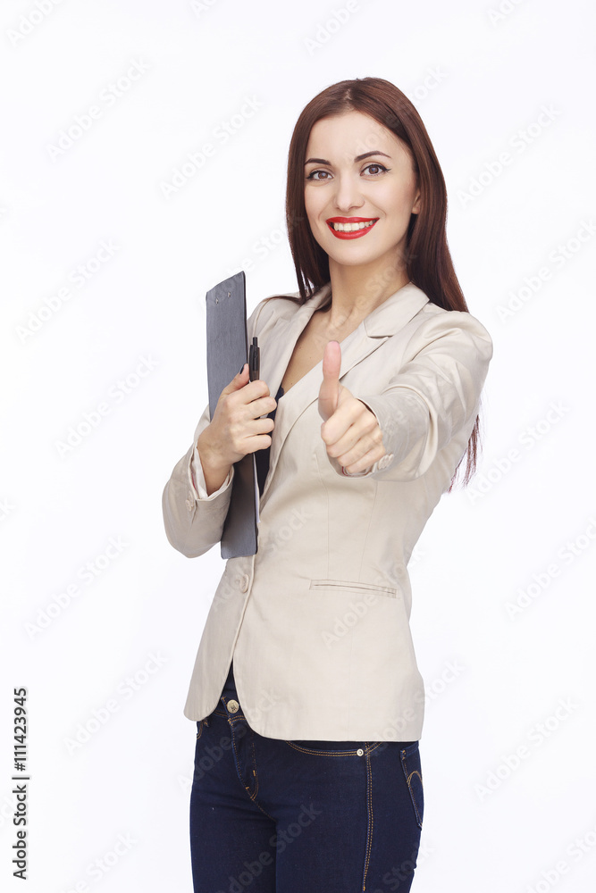 portrait of businesswoman with tablet portrait of businesswoman with tablet