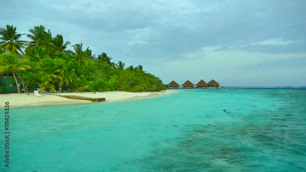 Beautiful tropical beach and sea in maldives island Beautiful tropical beach and sea in maldives island