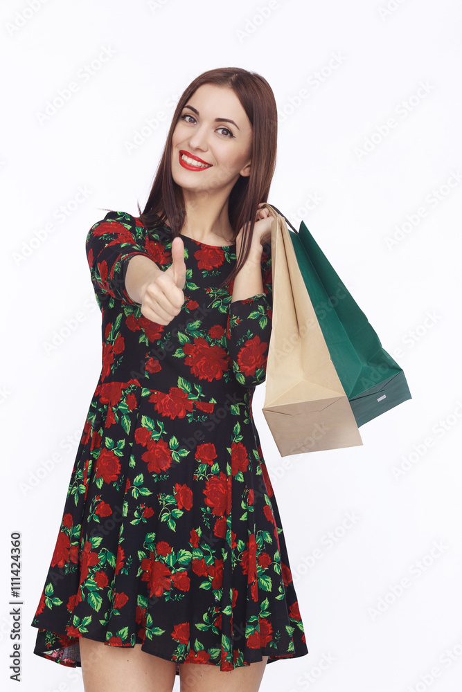 Happy Young Woman Isolated On White Background Happy Young Woman Isolated On White Background