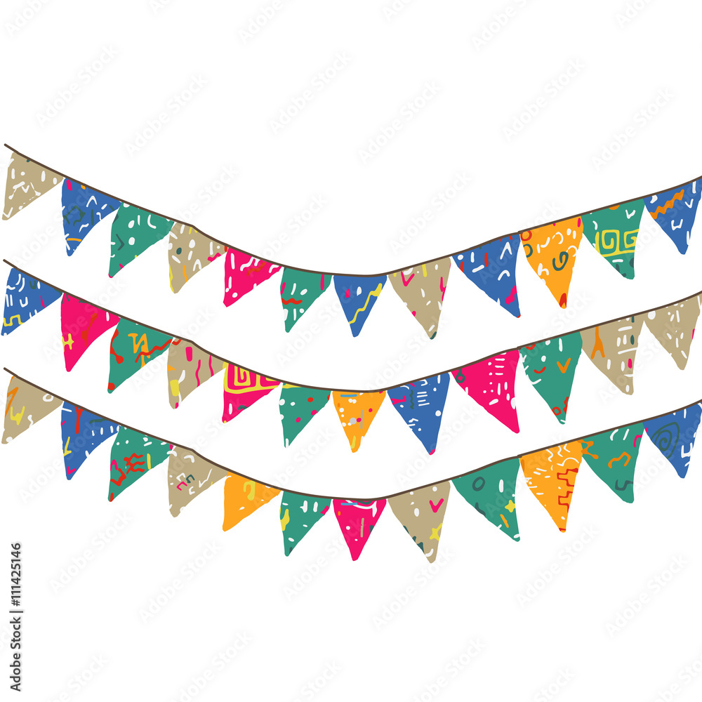Obraz premium colorful flags pattern