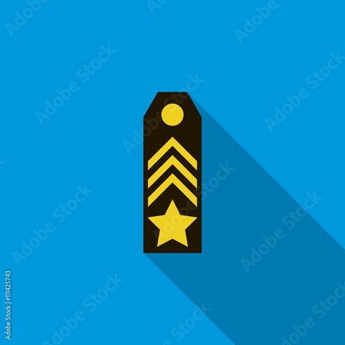 Shoulder strap icon, flat style