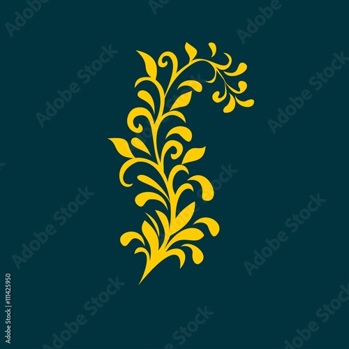 vector ornament In flower style