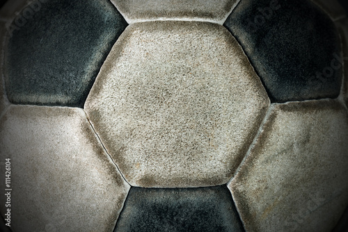 Fotografie, Obraz Detail of an Old Soccer Ball