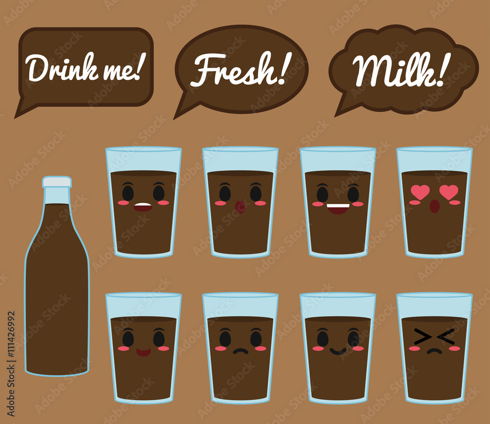 Chocolate milk character