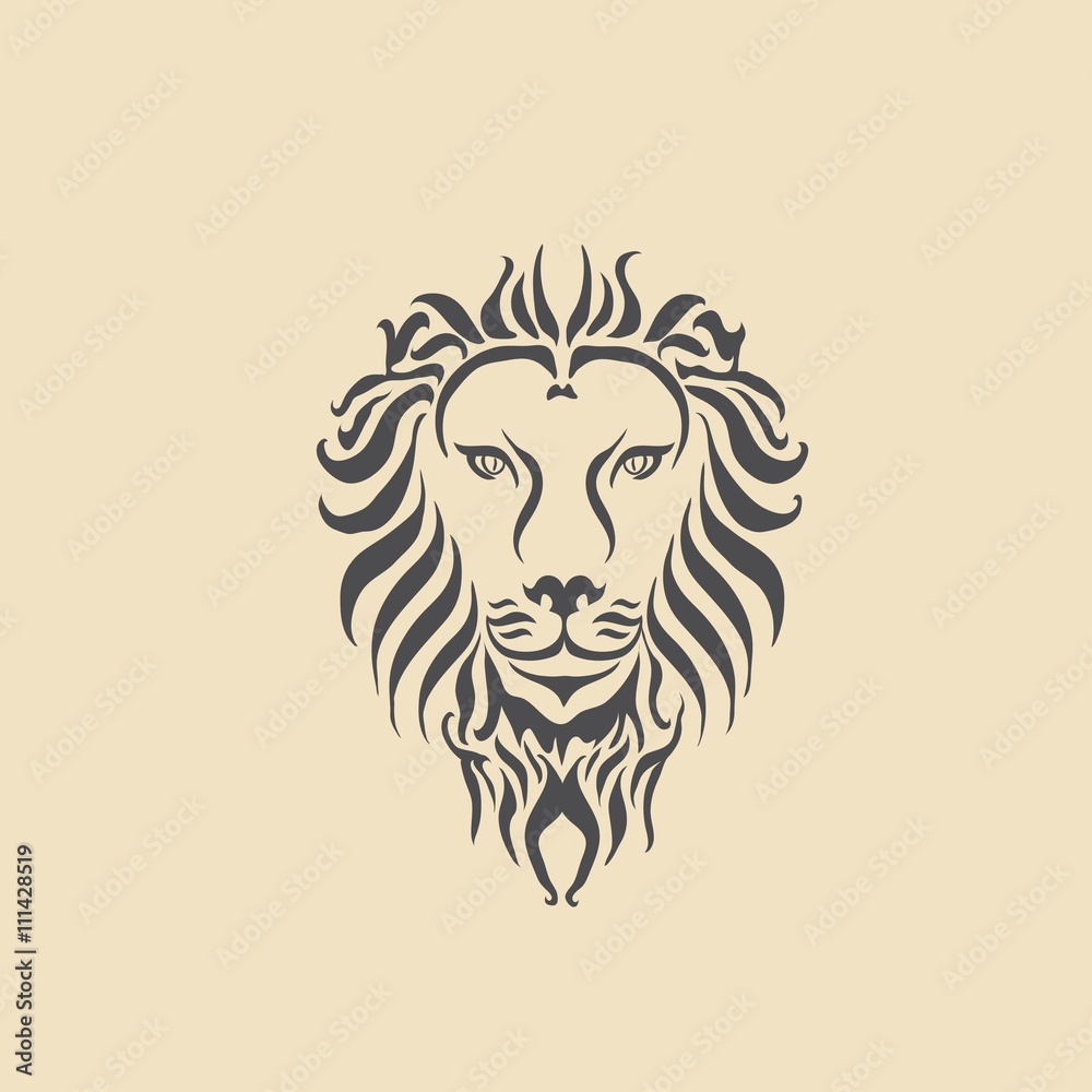 Obraz premium Lion Head Icon