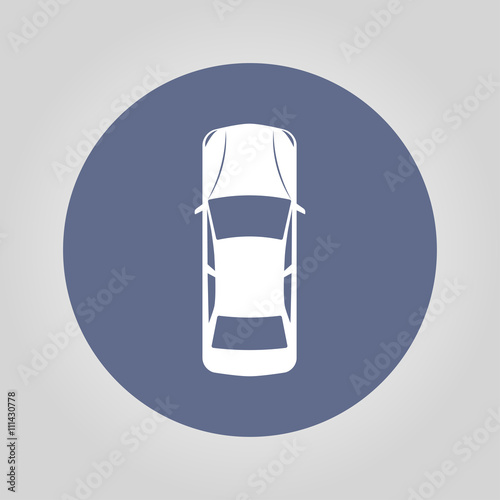 Car icon. Flat design style