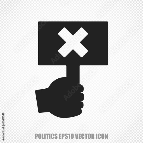 Politics vector Protest icon. Modern flat design.