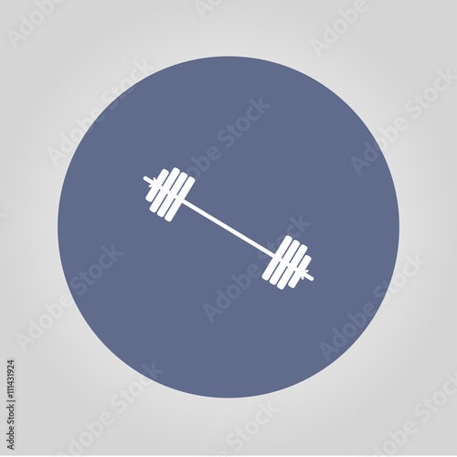 barbell icon. Vector concept illustration for design