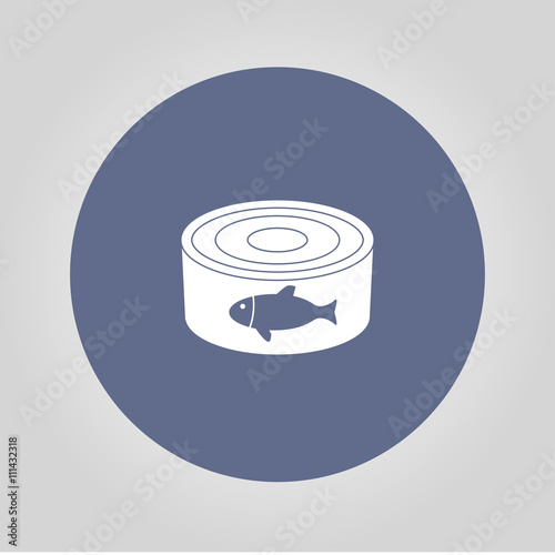 cans - canned food. Vector concept illustration for design