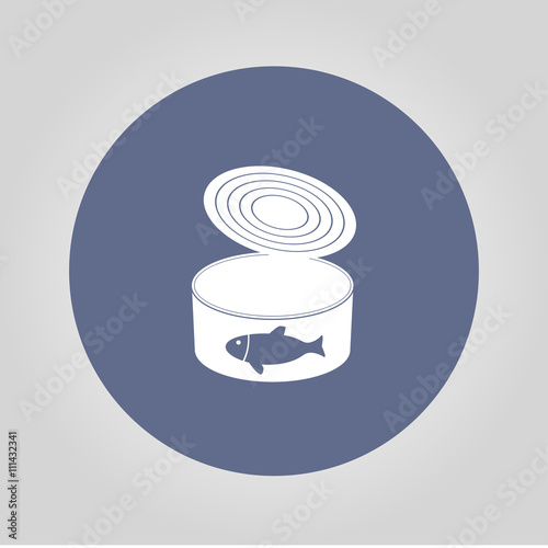 cans - canned food. Vector concept illustration for design