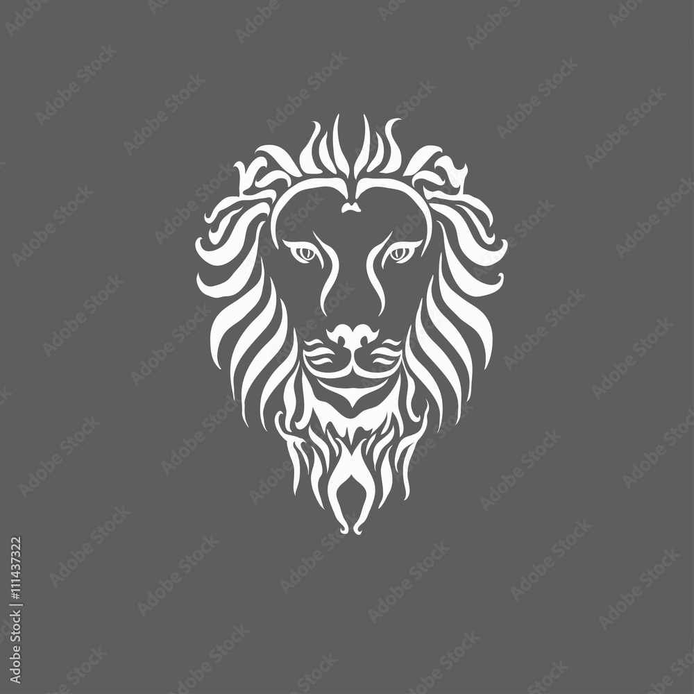 Obraz premium Lion Head Icon