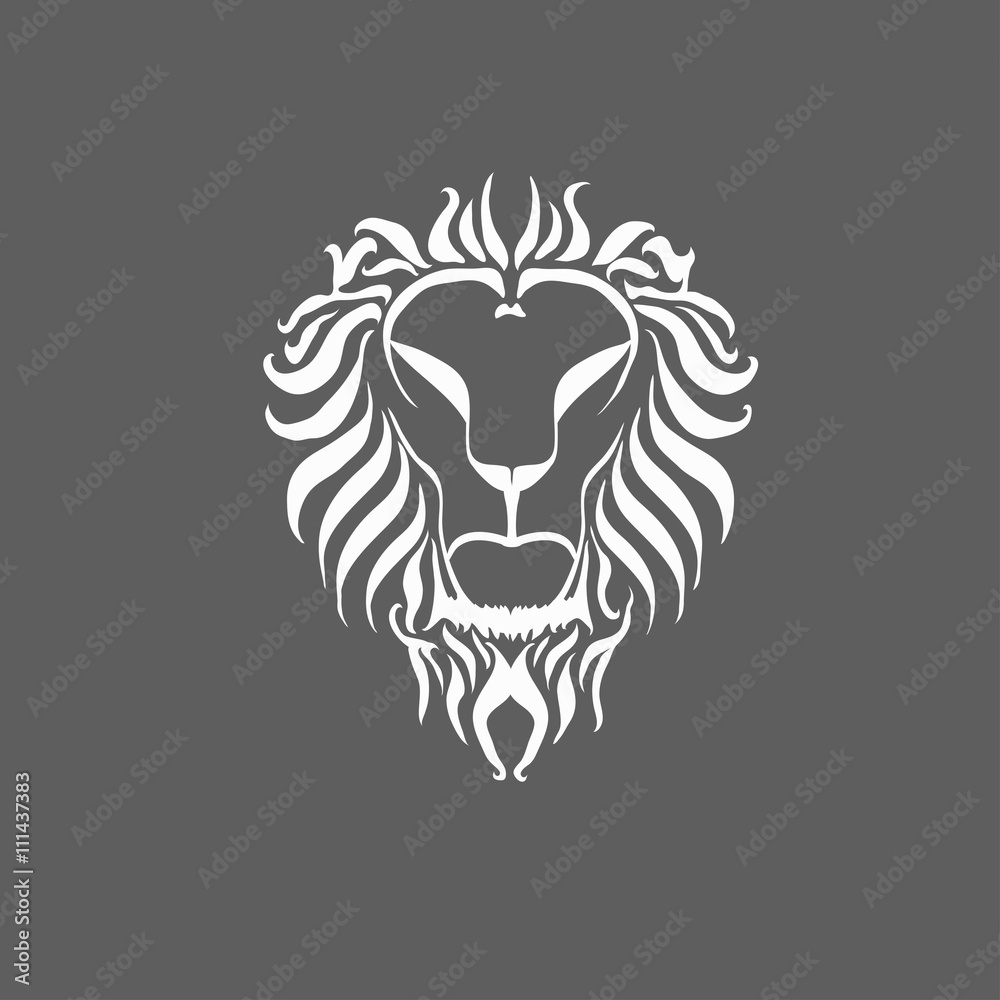 Fototapeta premium Lion Head Icon