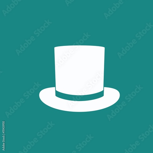 Top hat icon vector