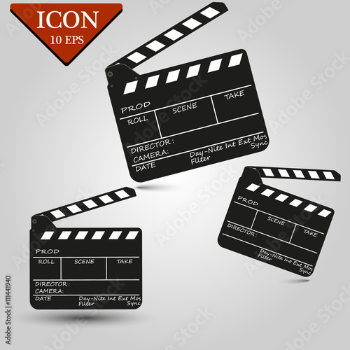 Movie clapper board set