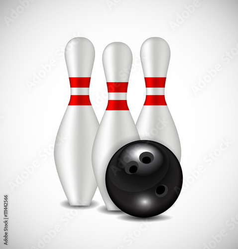 Skittles and Bowling Ball Background