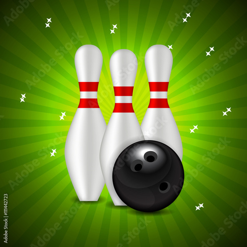 Skittles and Bowling Ball Background