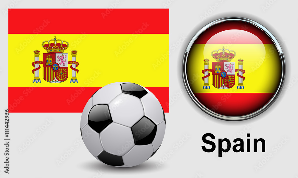 Obraz premium Spain flag icons