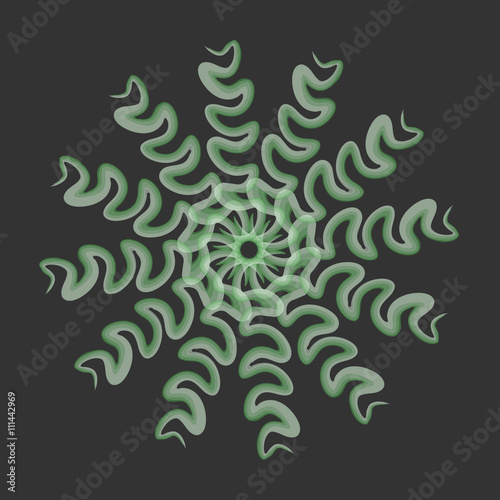 mandala. watercolor. circular pattern. vector illustration.