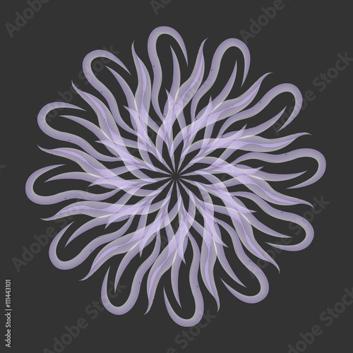 mandala. watercolor. circular pattern. vector illustration.