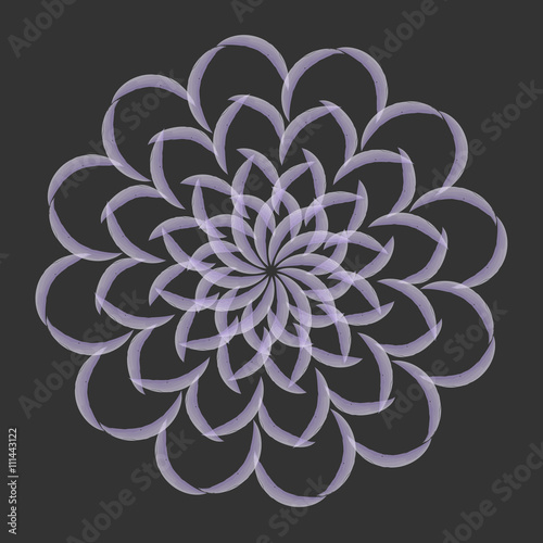 mandala. watercolor. circular pattern. vector illustration.