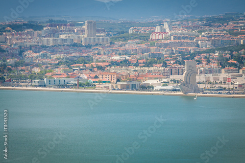 Lisbon on the Tagus river bank, central Portugal