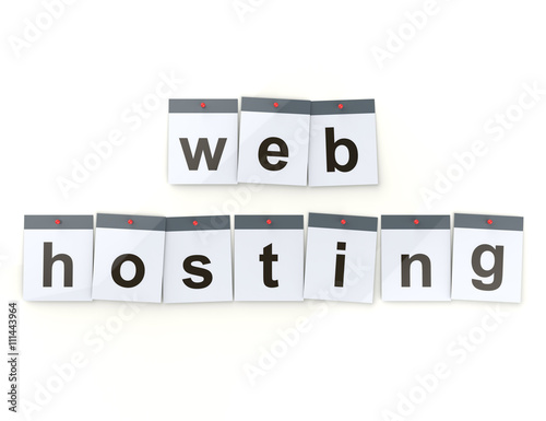Web Hosting-word concept