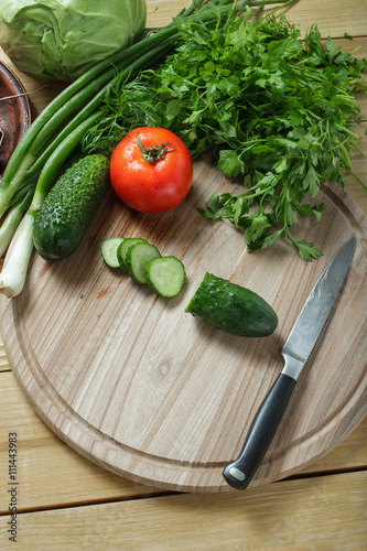 Vegetarian food. Fresh green vegetables