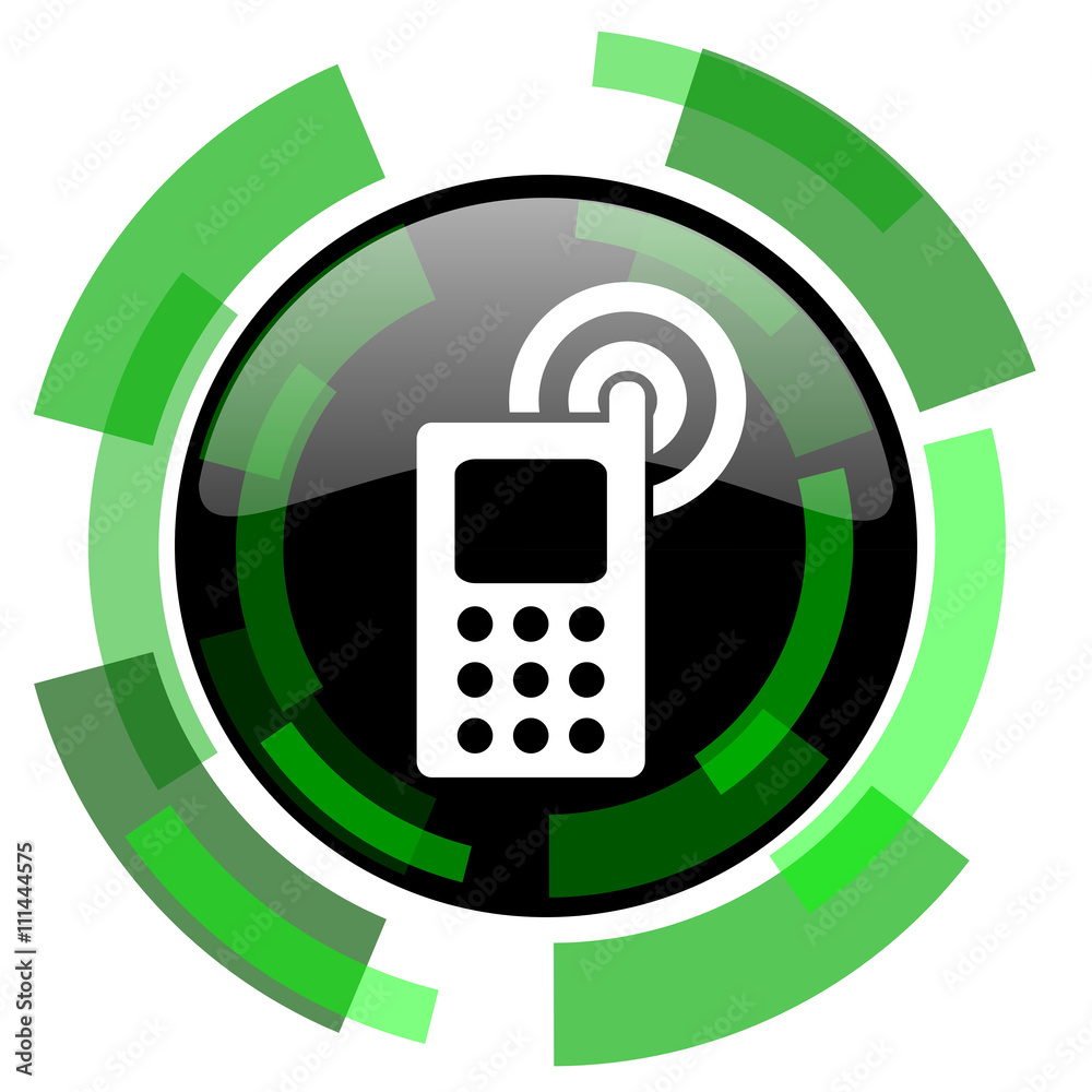 phone icon, green modern design isolated button, web and mobile app design illustration phone icon, green modern design isolated button, web and mobile app design illustration