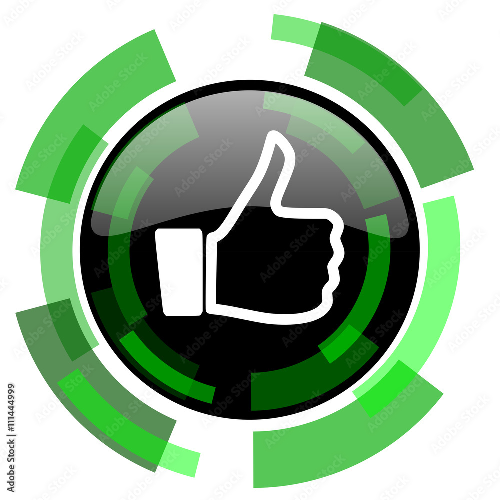 like icon, green modern design isolated button, web and mobile app design illustration like icon, green modern design isolated button, web and mobile app design illustration
