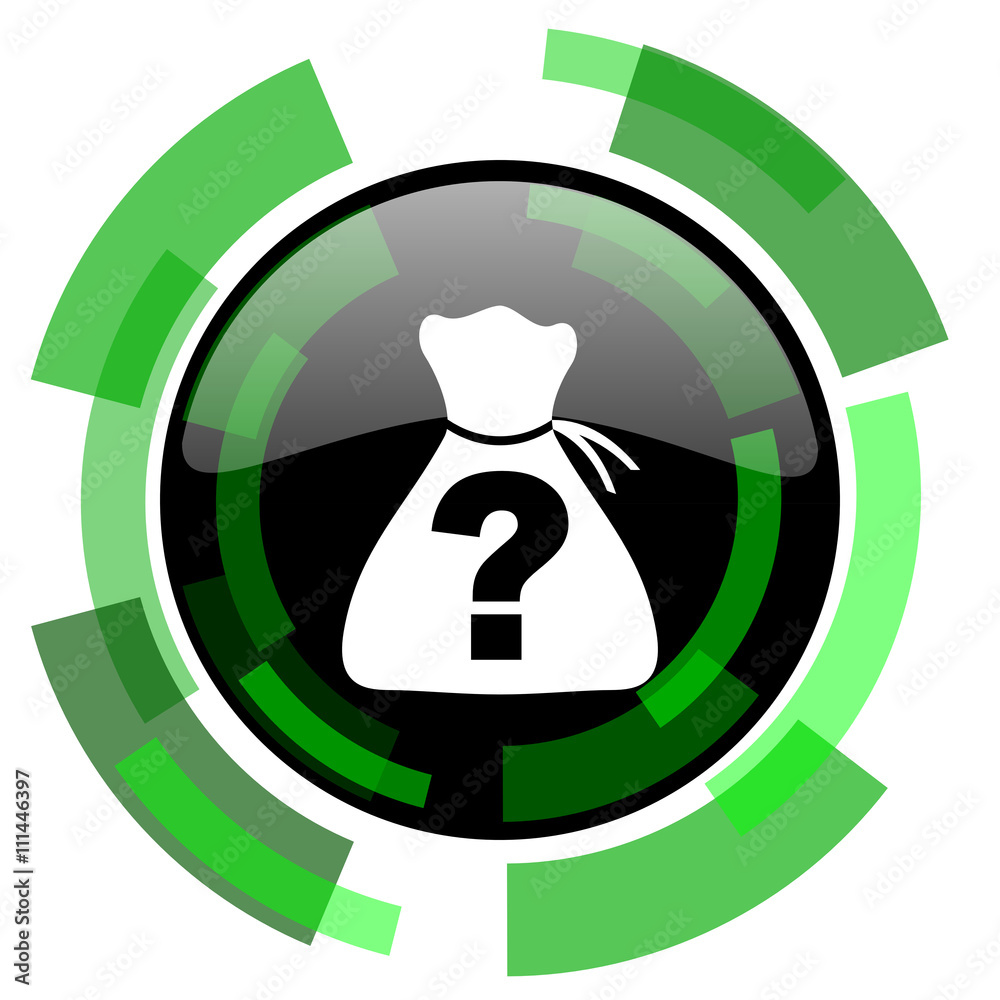 riddle icon, green modern design isolated button, web and mobile app design illustration riddle icon, green modern design isolated button, web and mobile app design illustration