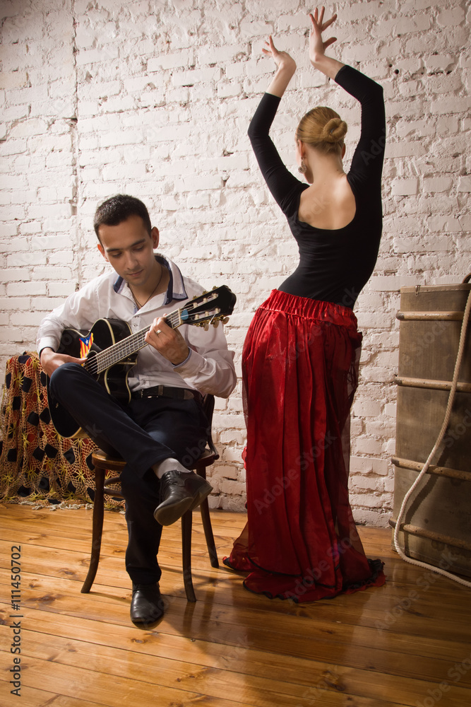 Flamenco - obrazy, fototapety, plakaty 