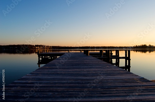 Sunrise at the Dock on the River