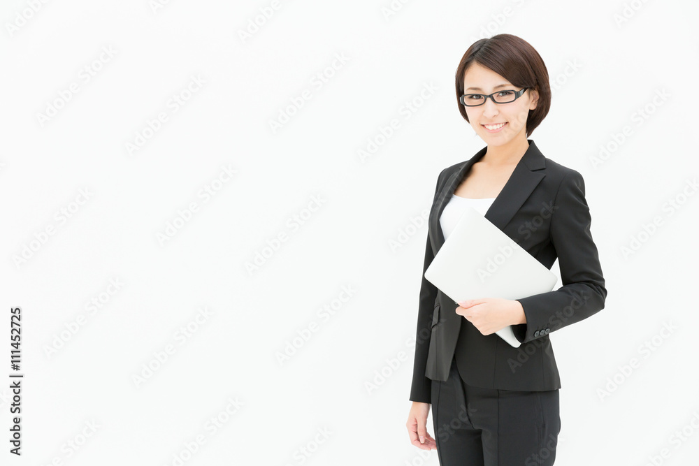 asian businesswoman isolated on white background asian businesswoman isolated on white background