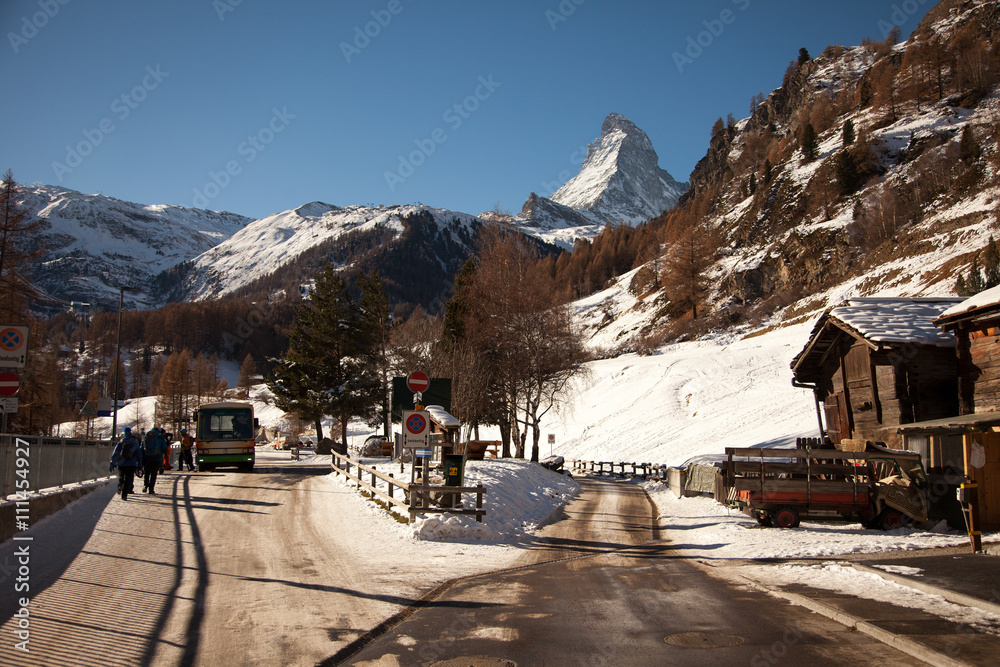Views of Matterhorn from Zermatt, Switzerland Views of Matterhorn from Zermatt, Switzerland