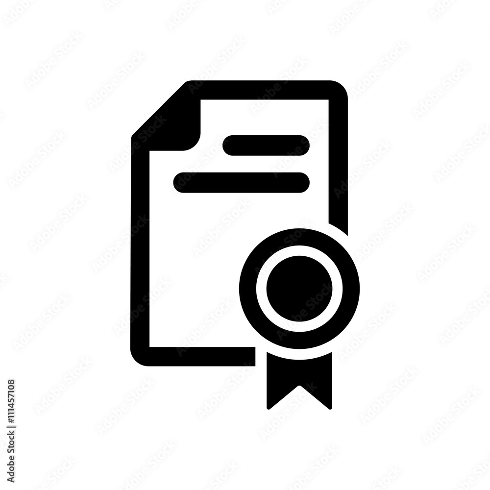 certificate diploma icon on white background certificate diploma icon on white background