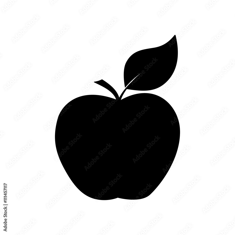 apple icon on white background apple icon on white background
